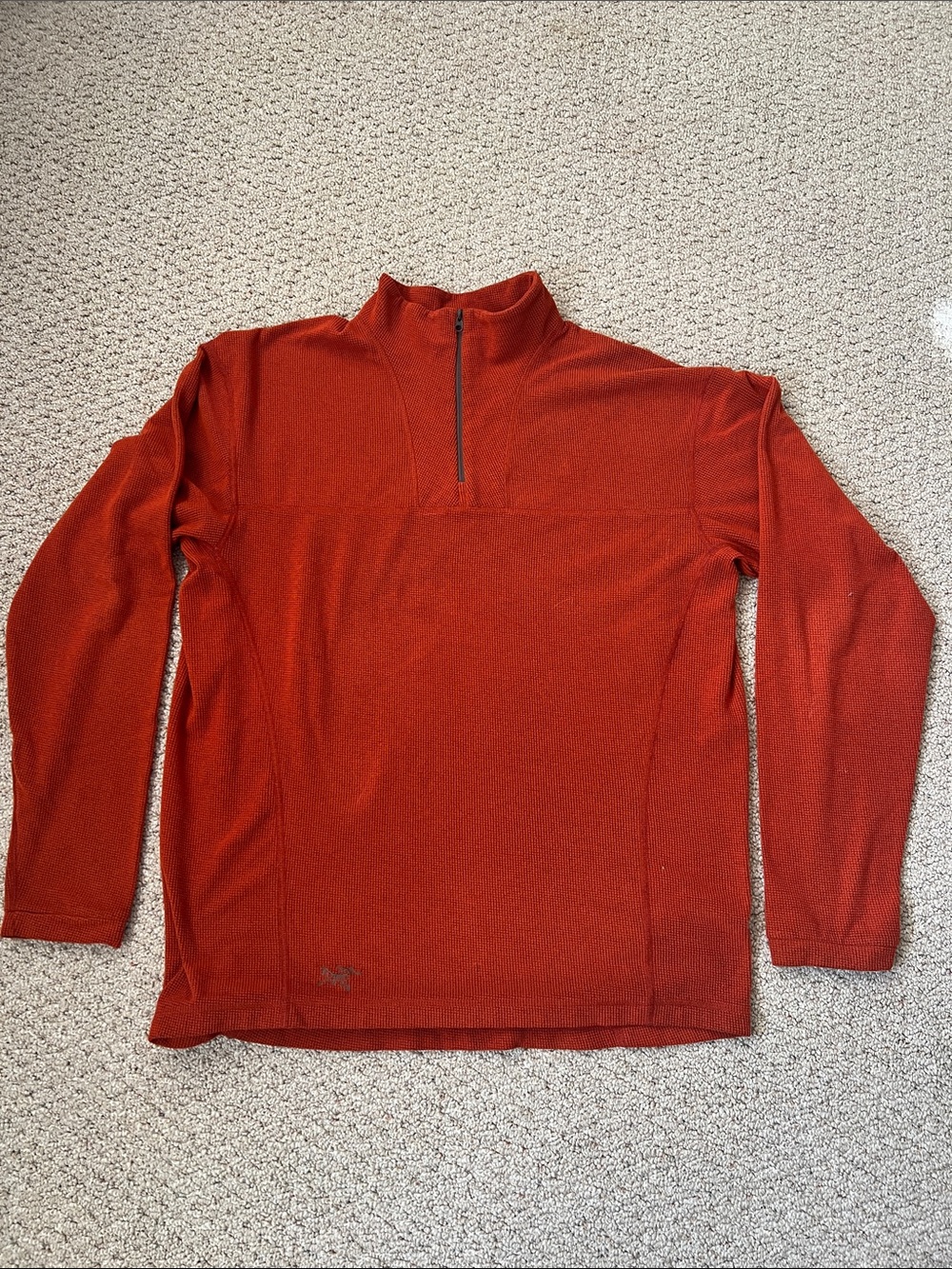 Arcteryx Waffle Polartec Quarter Zip Pullover Base Layer large - Picture 6 of 9